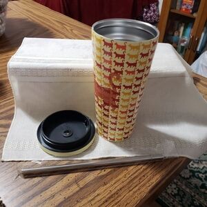 New Orange Cat Tumbler from Cat Lady Stainless Steel